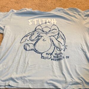 Blue Stitch Graphic T-Shirt